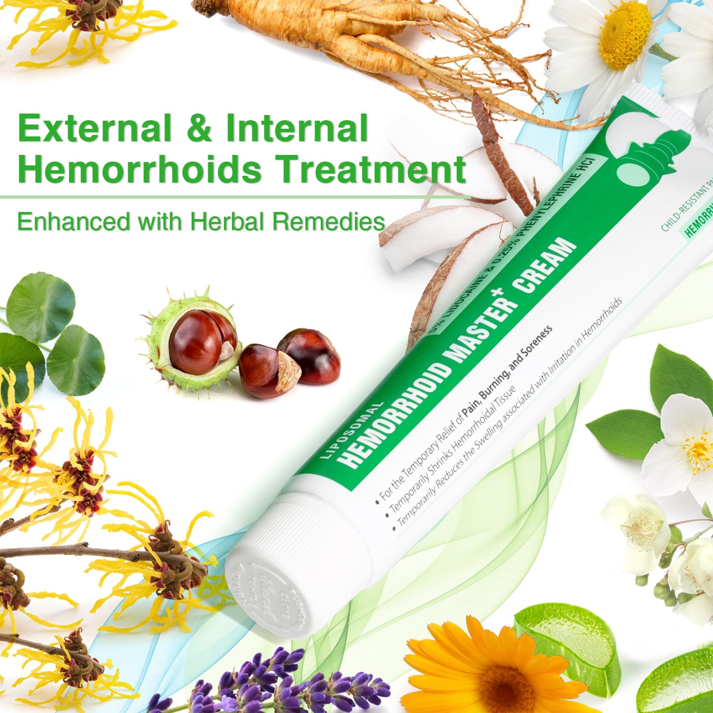 Ebanel 5% Lidocaine Hemorrhoid Treatment Cream with Witch Hazel, Phenylephrine, Horse Chestnut, Vitamin B6, Zinc Oxide, External and Internal Hemorrhoids Treatment Burn Itch Pain Relief Anal Cream Ebanel buy supplements Au