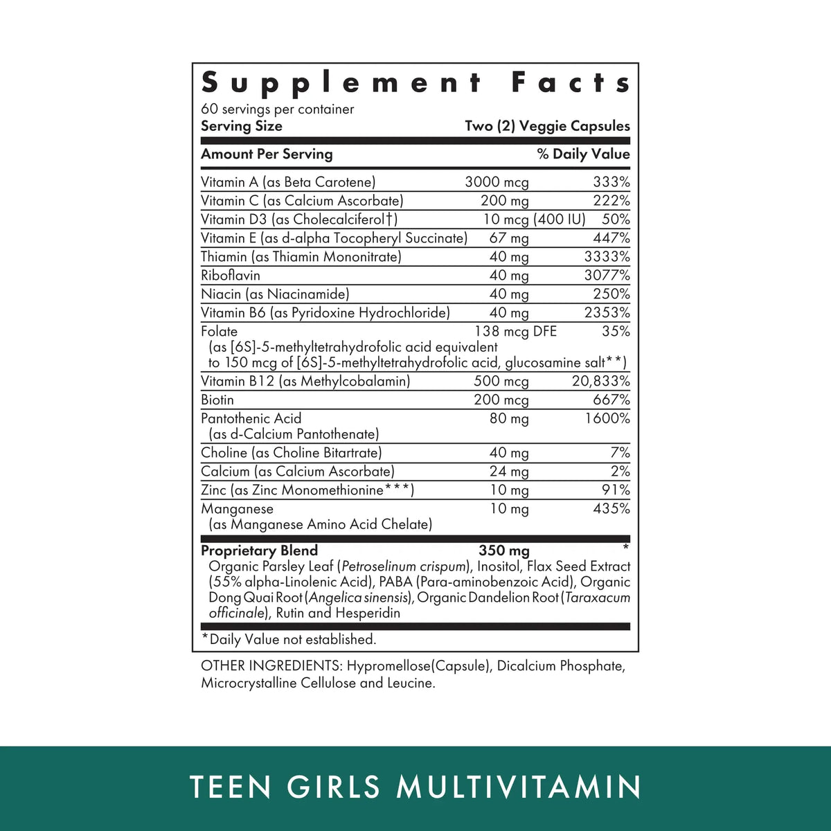 MICHAEL'S Health Naturopathic Programs Teen Girls Multivitamin - 120 Vegetarian Capsules - Nutrients for Healthy Growth & Development MICHAEL'SBuy Supplements Australia