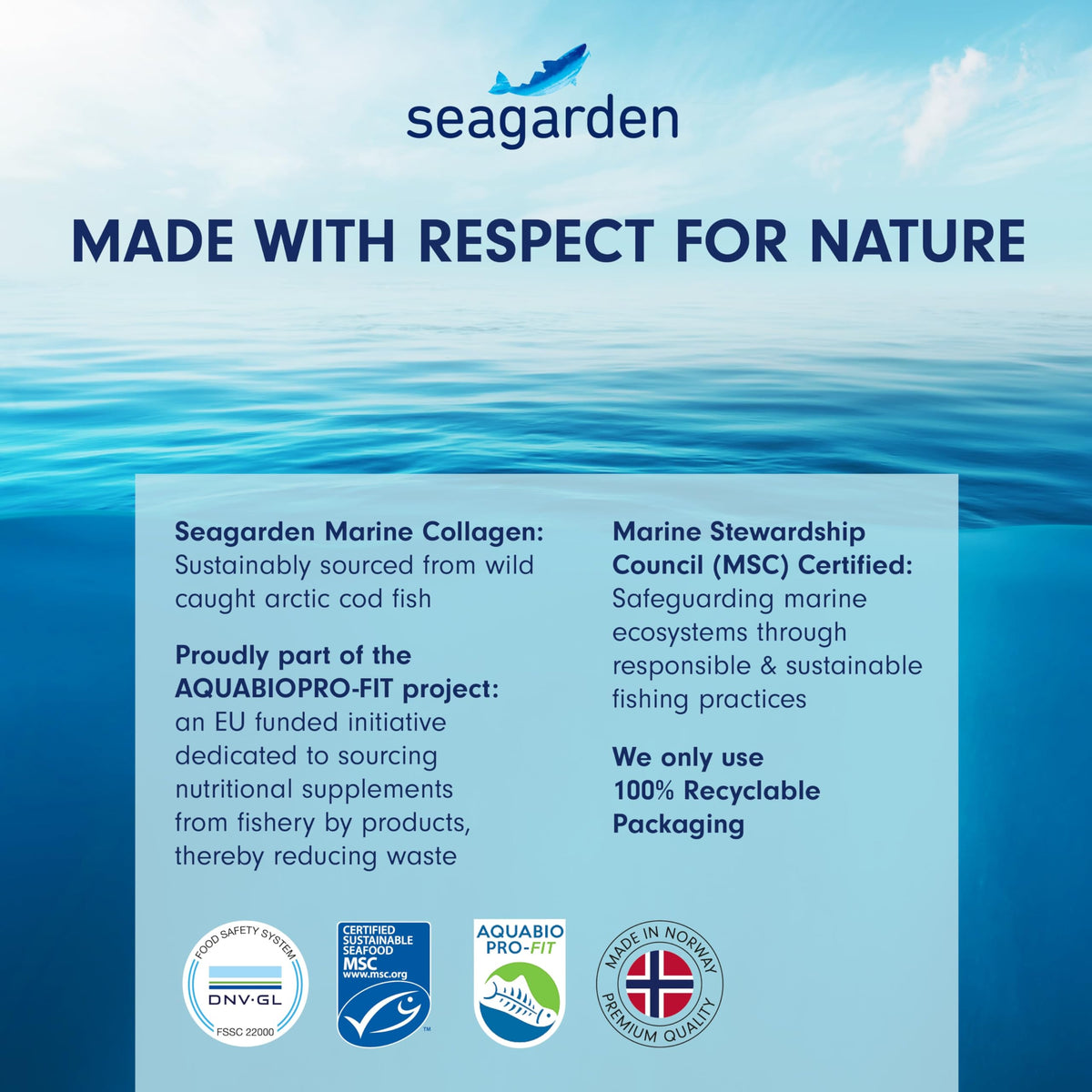 Seagarden Marine Collagen Powder + Vitamin C | Collagen Peptides Powder (Type I & III) SEAGARDENBuy Supplements Australia