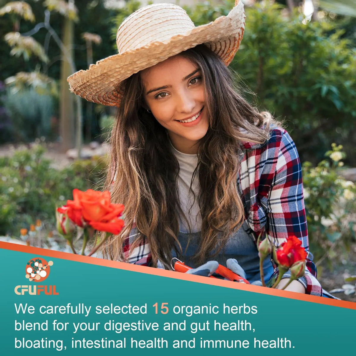 Probiotics for Women & Men - 300 Billion CFU, 24 Strains Probiotic + 15 Organic Herbs Prebiotics Blend, for Overall Digestive Gut Health, Immune, Constipation & Bloating, Shelf Stable - 4 Month Supply CfufulBuy Supplements Australia