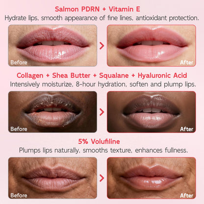 YouthVibe Lip Mask Overnight Moisturizing - Nourish & Hydrate, Antioxidants, 5% Volufiline