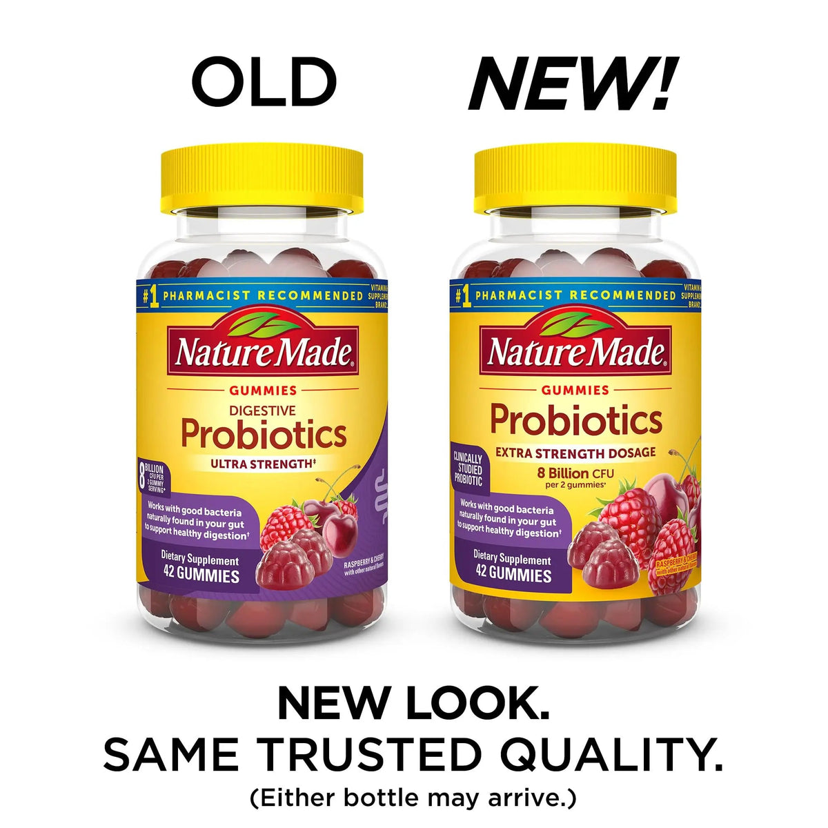 Nature Made Probiotics Extra Strength Dosage, Probiotics for Women and Men 8 Billion CFU per 2 Gummies, 42 Probiotic Gummies, 21 Day Supply Nature Made buy supplements Au