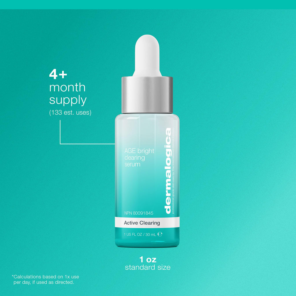 Dermalogica Age Bright Clearing Serum (1 Fl Oz) Anti-Aging Face Serum with Salicylic Acid - Promotes Smoother, Clearer, Brighter, and More Even Skin Dermalogica buy supplements Au