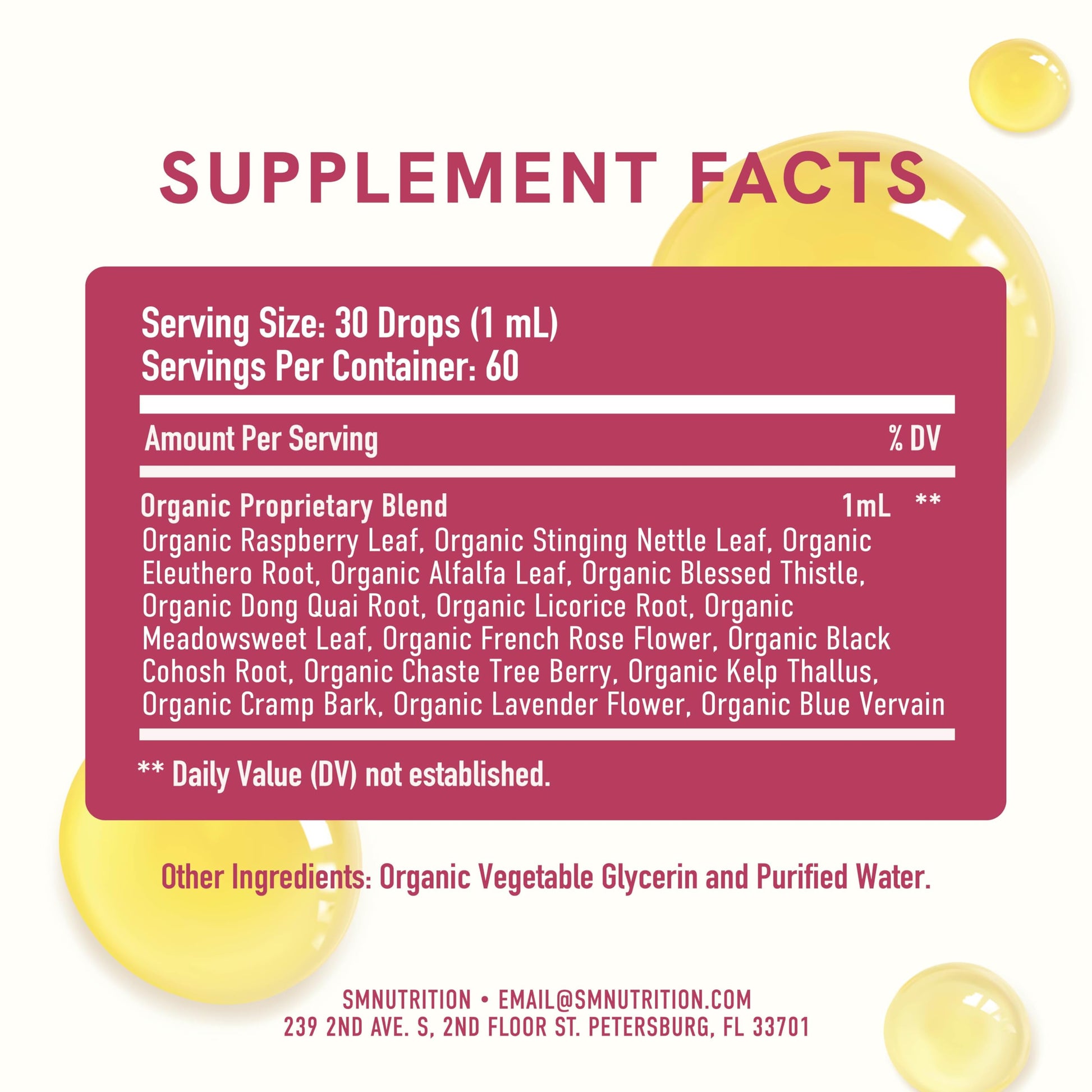 Hormone Balance Liquid Drops | with Black Cohosh, Stinging Nettle, Red Raspberry Leaf, Chasteberry & More | Menopause, Hot Flash, & PMS Relief Menstrual Herbal Support Tincture | Vegan Formula | 2oz SMNutritionBuy Supplements Australia