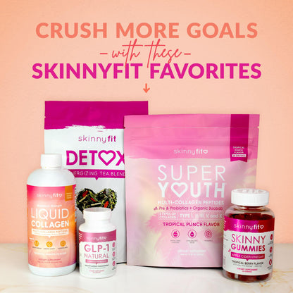 SkinnyFit - Fit IV Slimming Hydration Powder, Tropical Watermelon (Jar, 28 Scoops) - New & Improved Formula - Electrolytes, Vitamin C, Vitamin B3 - Vegan, Gluten Free, Dairy Free - Beauty & Self Care SkinnyFitBuy Supplements Australia
