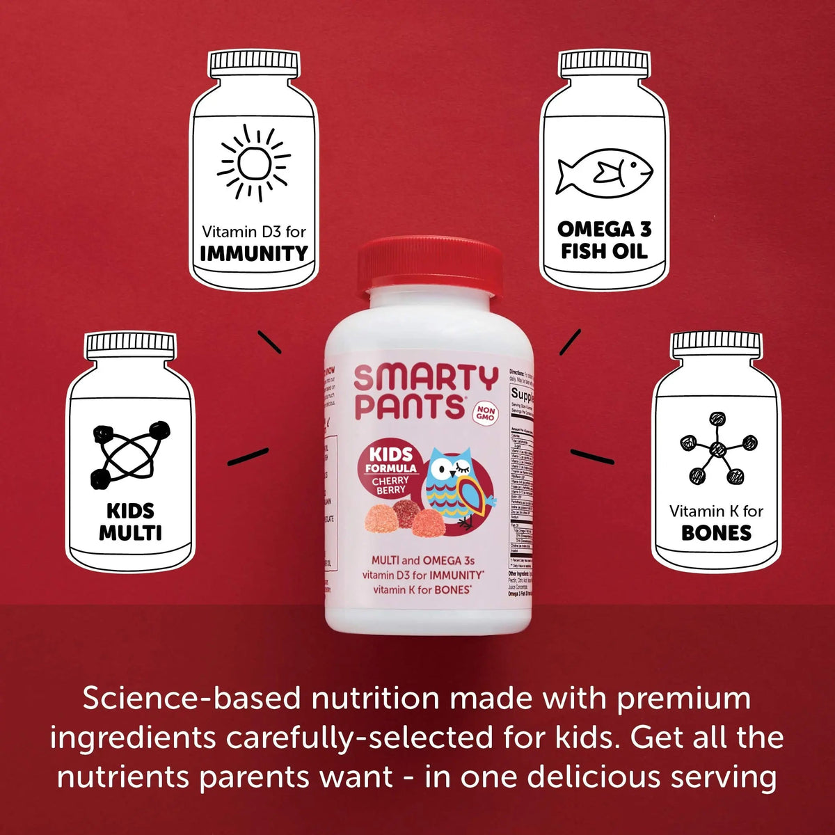 SmartyPants Kids Multivitamin Gummies & Women's Multivitamin Gummies: Omega 3 Fish Oil (EPA/DHA), Methylfolate SmartyPantsBuy Supplements Australia