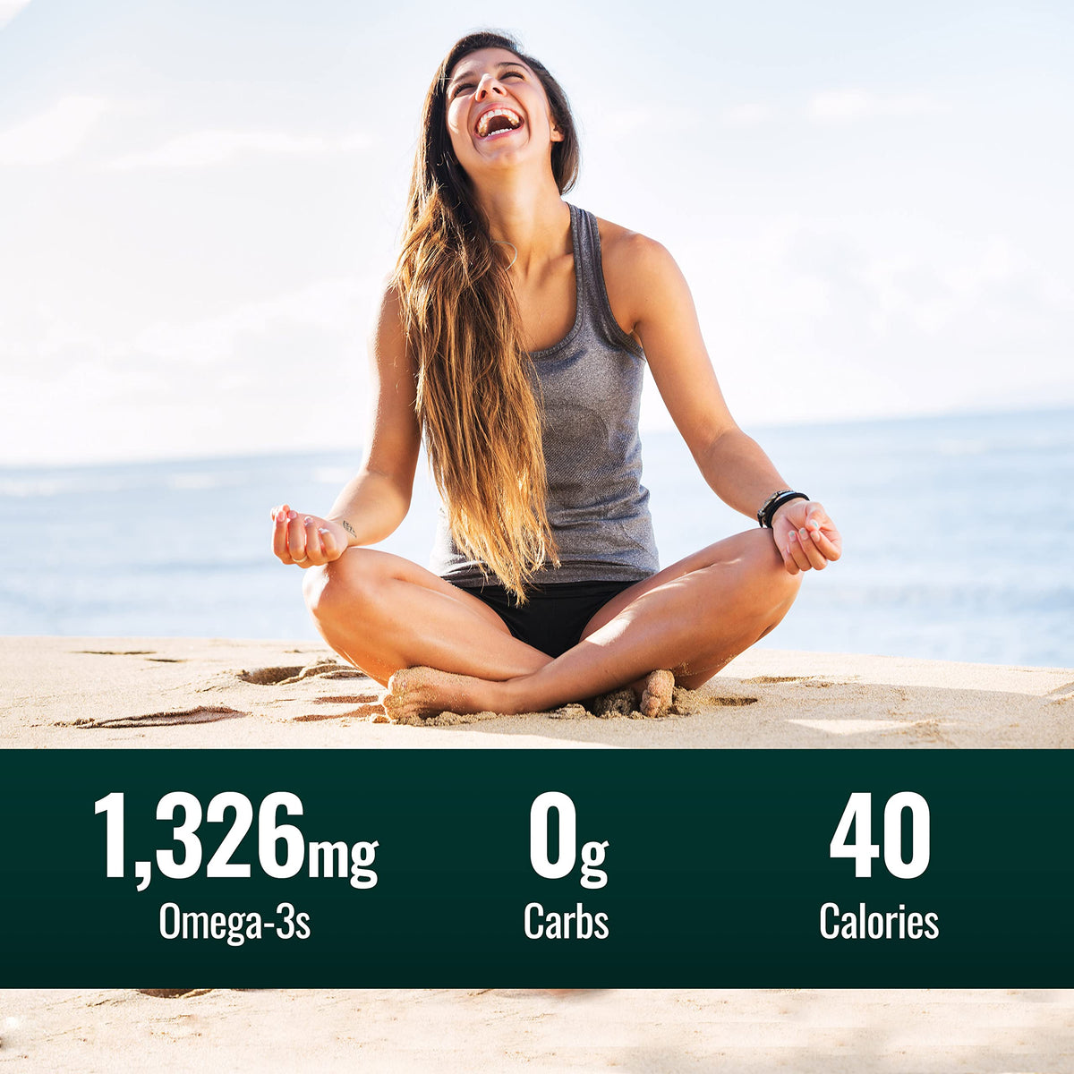 Natural Force Pure Omega 3 - Liquid Fish Oil - Delicious Lemon Cake Flavor - Mercury Free, Wild Caught, Lab Tested - 1,326 mg Triglyceride EPA, DHA, & DPA - 16 Oz Glass Bottle Natural ForceBuy Supplements Australia