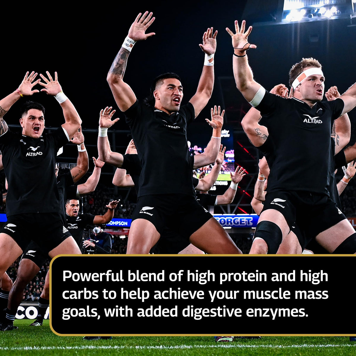 Healthspan Elite All Blacks Mass Gain Protein Blend (1500g) | Chocolate | 28g of Protein Healthspan EliteBuy Supplements Australia