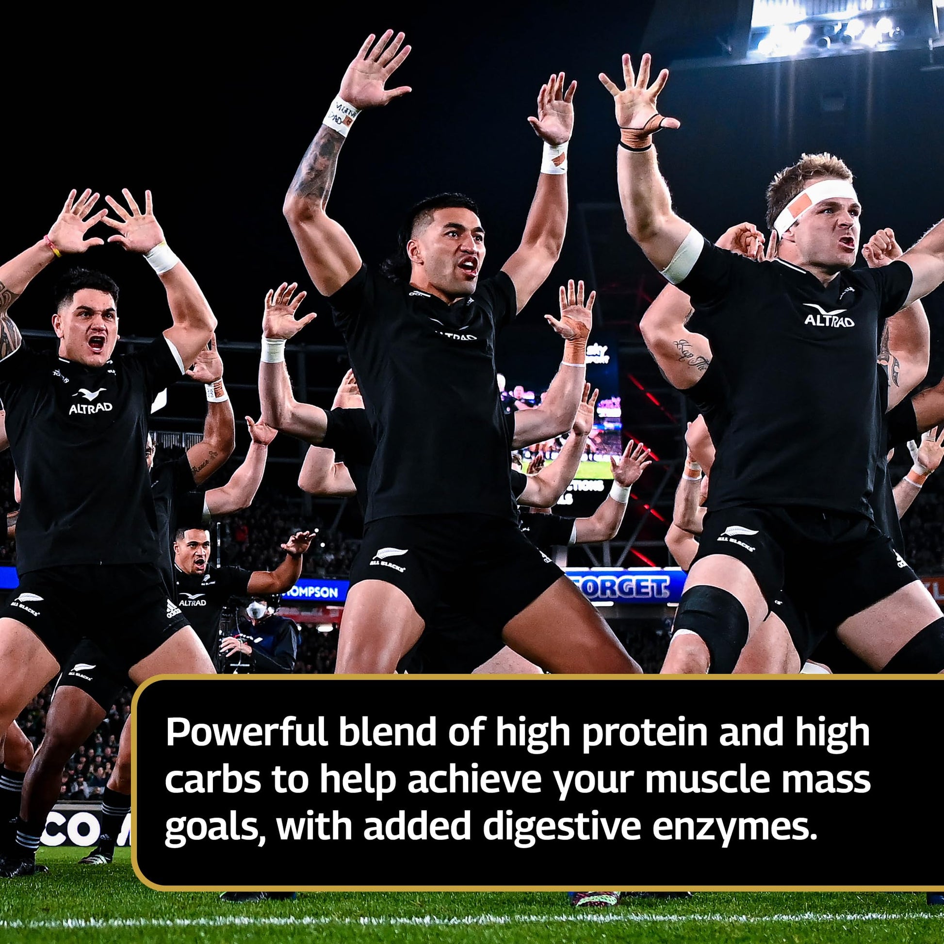 Healthspan Elite All Blacks Mass Gain Protein Blend (1500g) | Chocolate | 28g of Protein Healthspan EliteBuy Supplements Australia