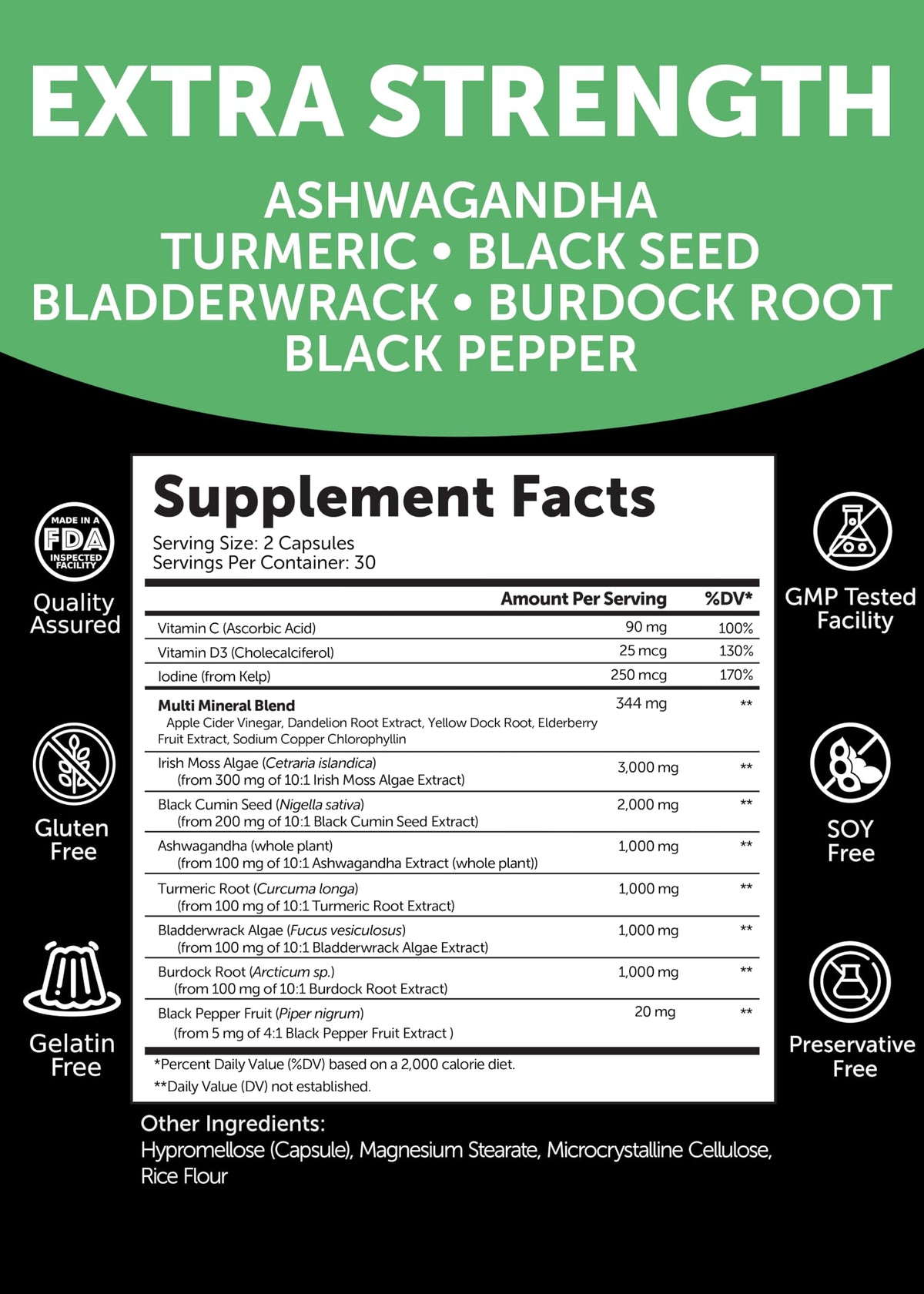 Lunakai USA Made Moringa & Sea Moss Capsules Bundle – 6-in-1 & 16-in-1 Advanced Blends – 60 Non-GMO Veggie Capsules Each Lunakai buy supplements Au