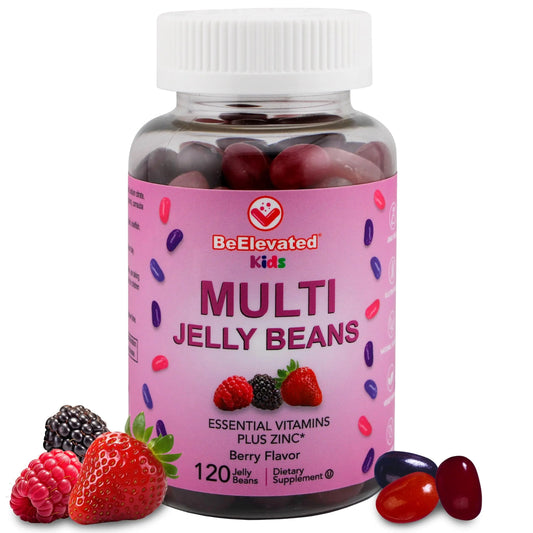 BeElevated Kids Multivitamin Gummies – Tasty Berry-Flavored Zinc Gummies for Children & Adults – Vegetarian, Gluten-Free BeElevated