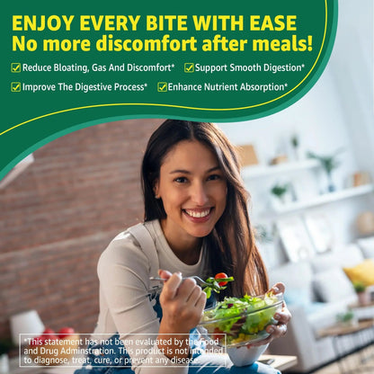 Digestive Enzymes Gummies for Women & Men, Multi-Enzymes with 90Billion CFU Probiotics and Prebiotics & Postbiotic, Vegetable & Fruit Fiber Blend, Super Enzymes for Digestive & Gut Health,Immune,60Cts EnvyCureBuy Supplements Australia