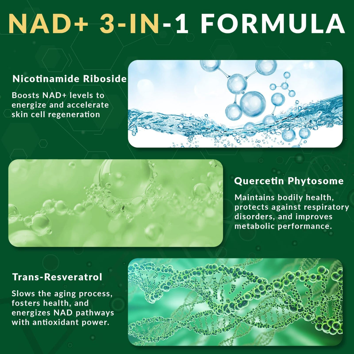 NUTRAONDA Liposomal Nicotinamide Riboside 900mg Resveratrol & Quercetin – NAD Supplement Plus for Anti Aging, Cellular Energy & Improve Health- 80 Capsules NUTRAONDABuy Supplements Australia