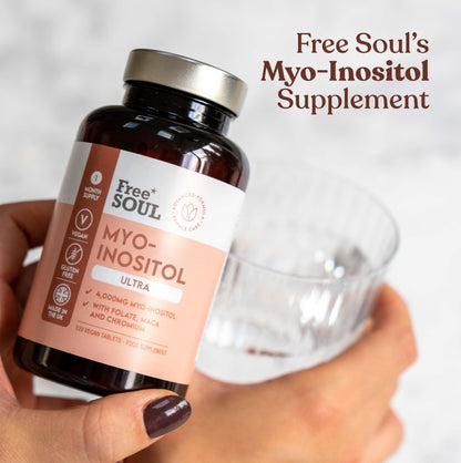 Free Soul Myo-Inositol Ultra Supplement with 4,000mg Myo-Inositol, 200ug Folate, 100ug Free SoulBuy Supplements Australia