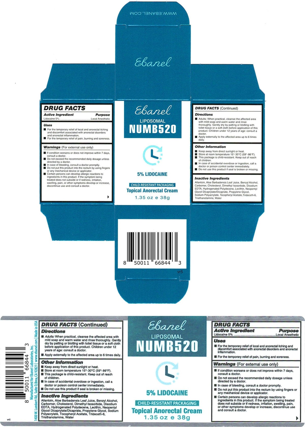Ebanel Bundle of Lidocaine Numbing Cream, and Numbing Spray Ebanel buy supplements Au
