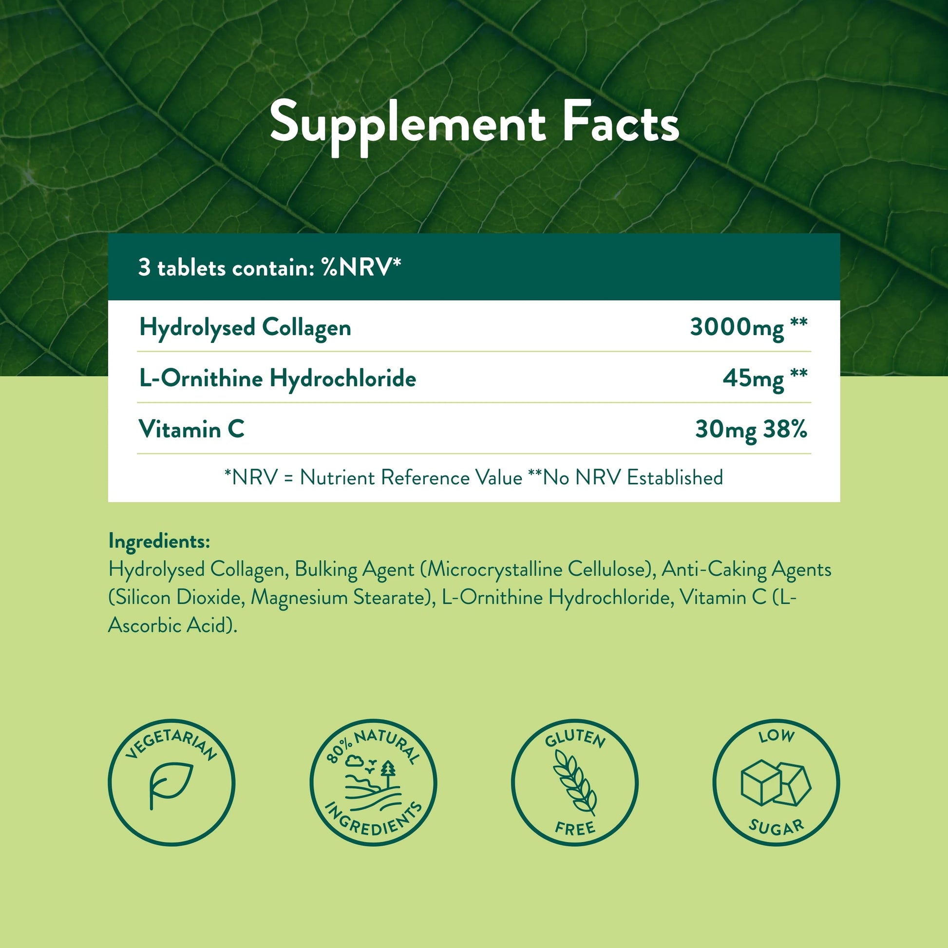 Holland & Barrett Bovine Collagen Tablet 3000mg - Type I Collagen Peptides - Hydrolysed Collagen with Vitamin C - Hair, Skin & Nails Holland & BarrettBuy Supplements Australia
