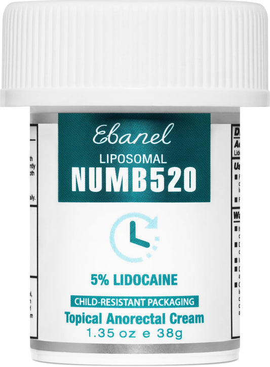 Ebanel 5% Lidocaine Numbing Cream, Pain Relief Burn Itch Numb Cream, Maximum Strength Topical Anesthetic with Allantoin, Vitamin E for Local and Anorectal Uses, Hemorrhoid Treatment, 1.35 Oz Ebanel buy supplements Au