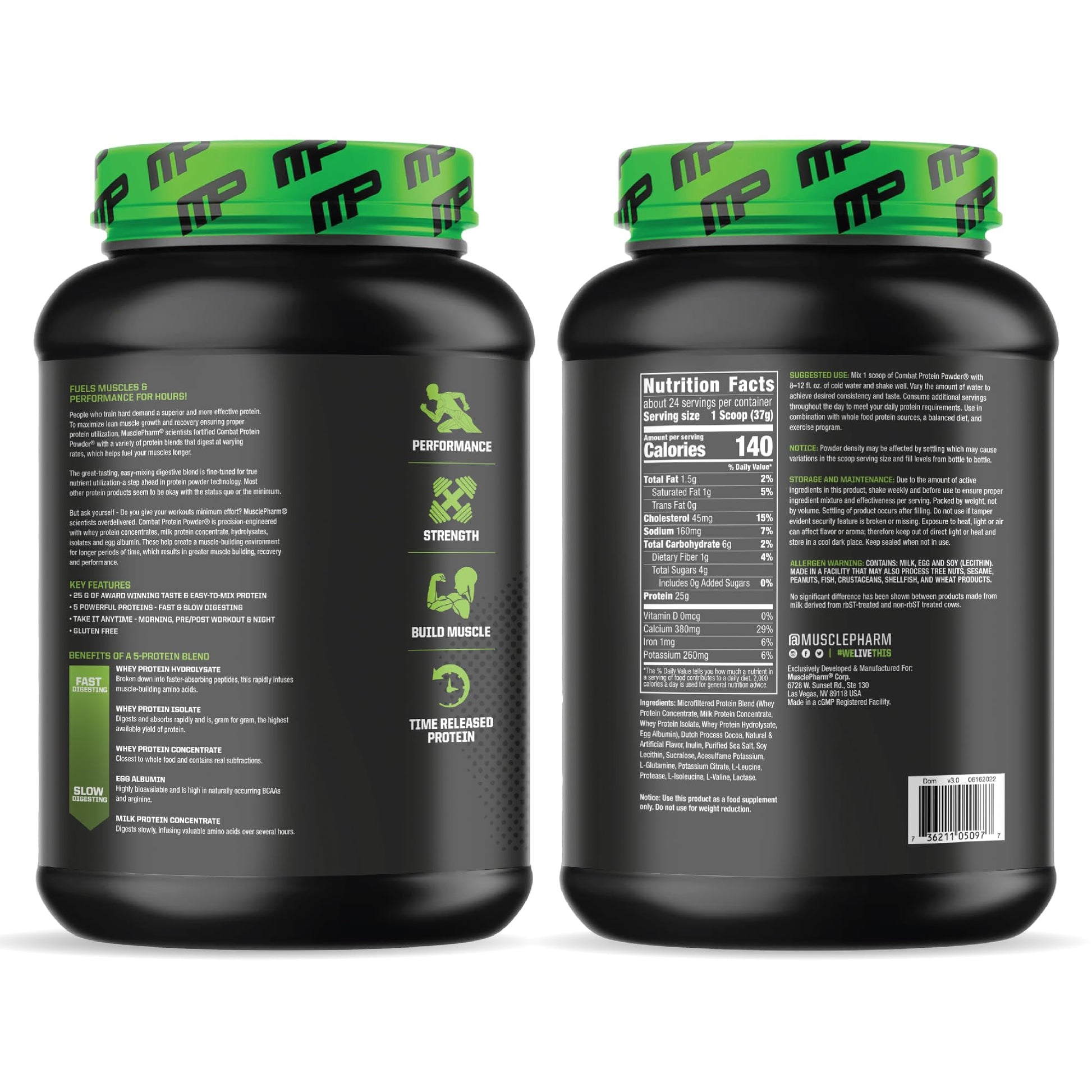 Muscle Pharm Combat Protein Powder, Fuels Muscles for Productive Workouts, 5 Protein Muscle PharmBuy Supplements Australia