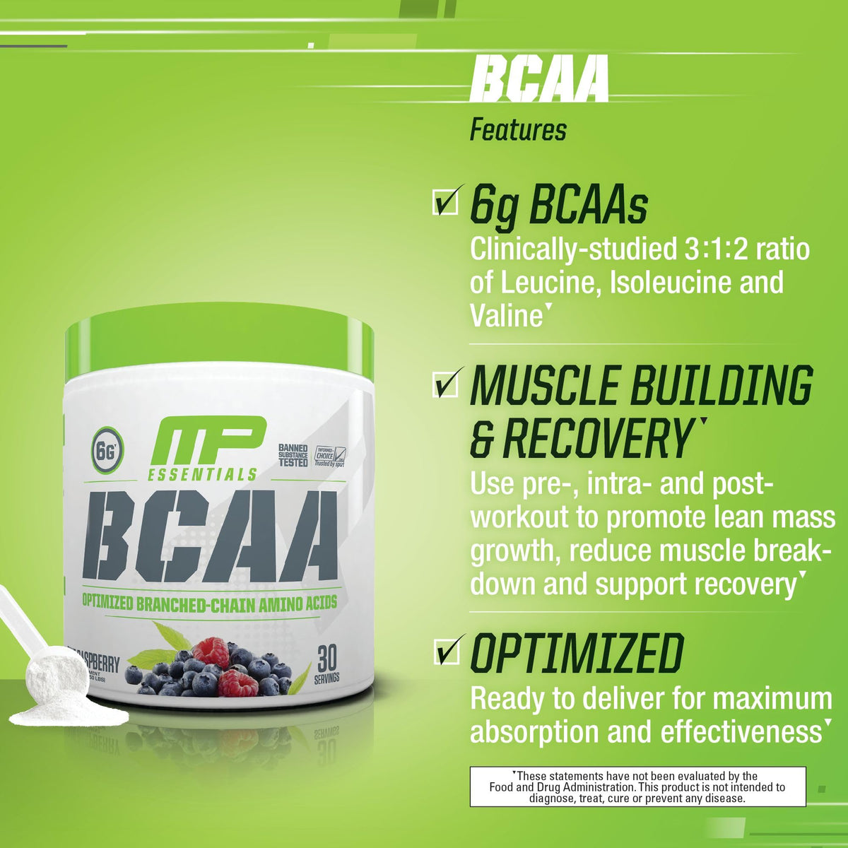 MusclePharm Essentials BCAA Powder, Pre & Post Workout Recovery Drink, Supports Muscle PharmBuy Supplements Australia