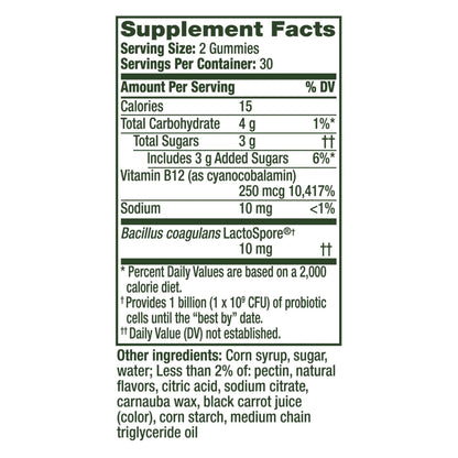 Align Probiotic, Bloating Relief + Food Digestion, Probiotics for Women and Men, Probiotic Helps Soothe Occasional Bloating*, With Vitamin B12 to Help Break Down Food into Cellular Energy*,60 Gummies AlignBuy Supplements Australia