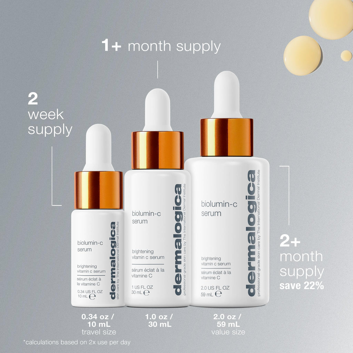 Dermalogica Biolumin-C Serum, Vitamin C Dark Spot Serum for Face with Peptide and AHA - Exfoliates and Reduces Sign of Skin Aging, 1 Fl Oz Dermalogica buy supplements Au