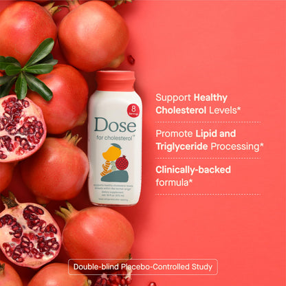DOSE for Cholesterol Supplements Maintain Healthy Cholesterol Levels and Supports Cardiovascular Health Gluten-Free Vegan Zero Sugar, 16oz Bottle, 3 Pack (3 Week Supply) DOSE buy supplements Au
