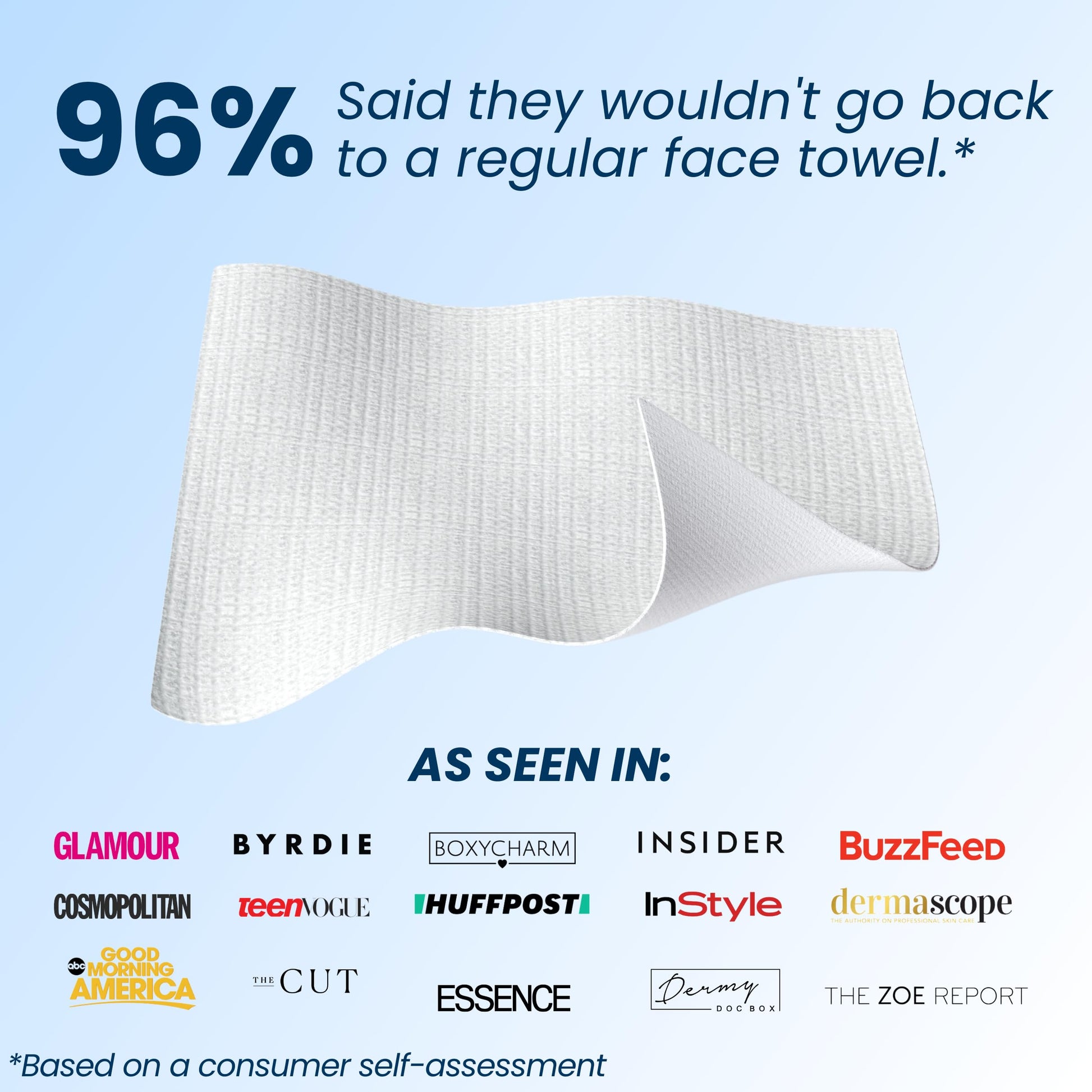Clean Skin Club Clean Towels XL, 100% USDA Biobased Dermatologist Appr CLEAN SKIN CLUBBuy Supplements Australia