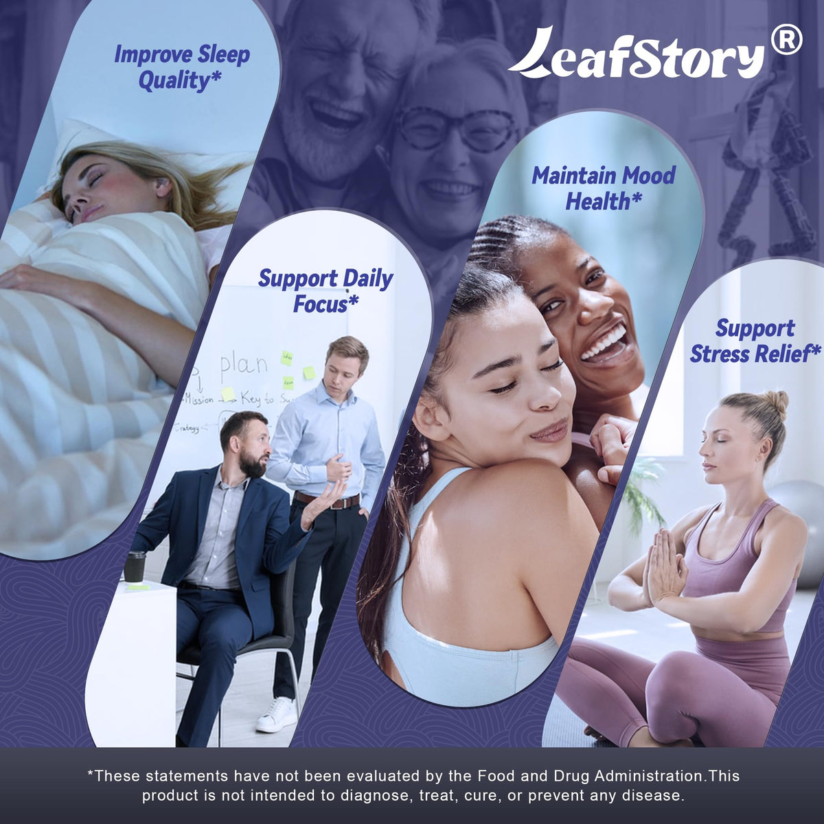 LeafStory Nootropic Brain Supplements for Memory and Focus, Cognitive Function for Mental Health & Clarity, Vitamin B6 B12, Folate & Dihydromyricetin, 60 Capsules LeafStoryBuy Supplements Australia