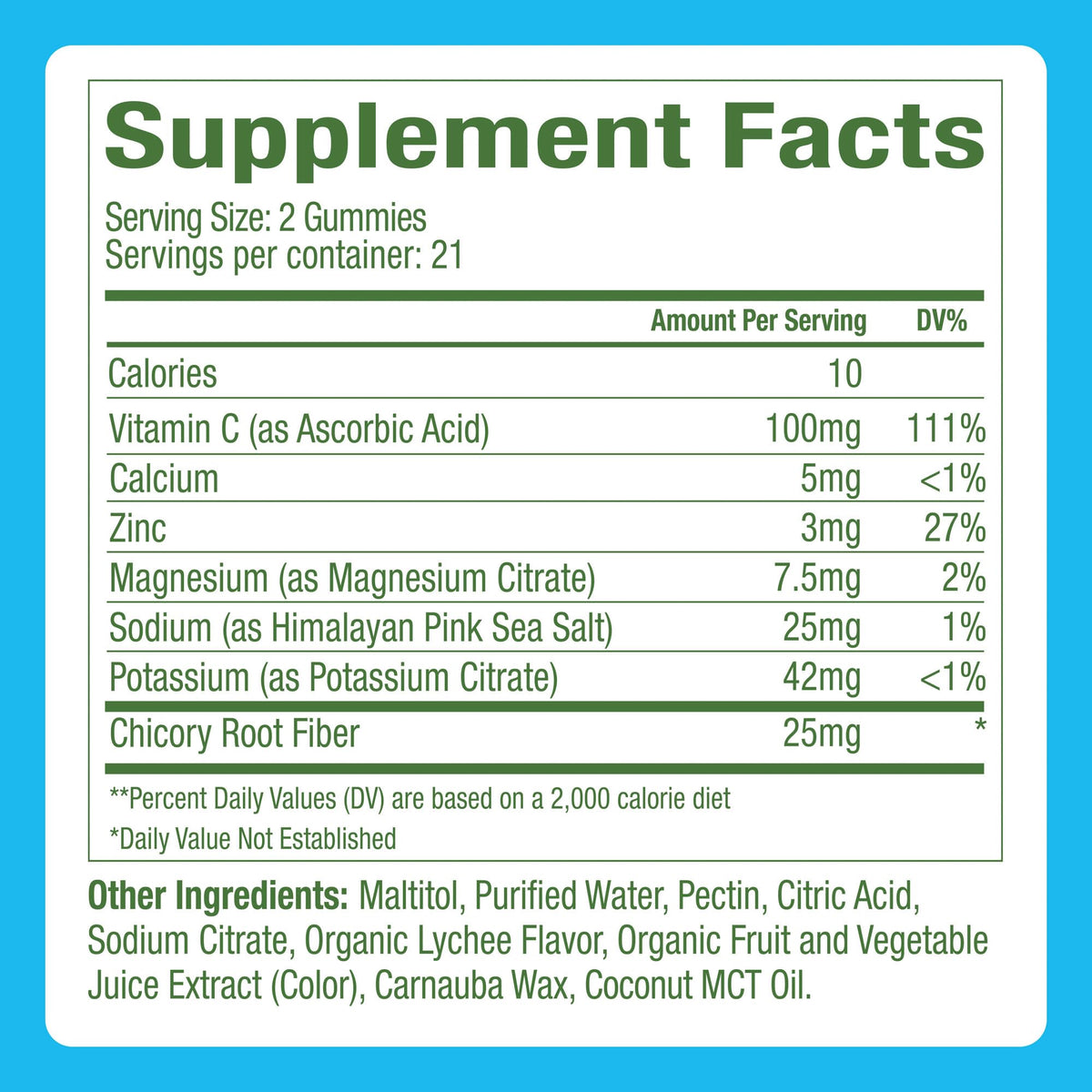 Plant People WonderHydrate Electrolyte Gummies – Vegan Hydration Supplement with Magnesium, Potassium, Zinc, Vitamin C & Himalayan Sea Salt – Zero Sugar Lychee (42 Count) Plant PeopleBuy Supplements Australia