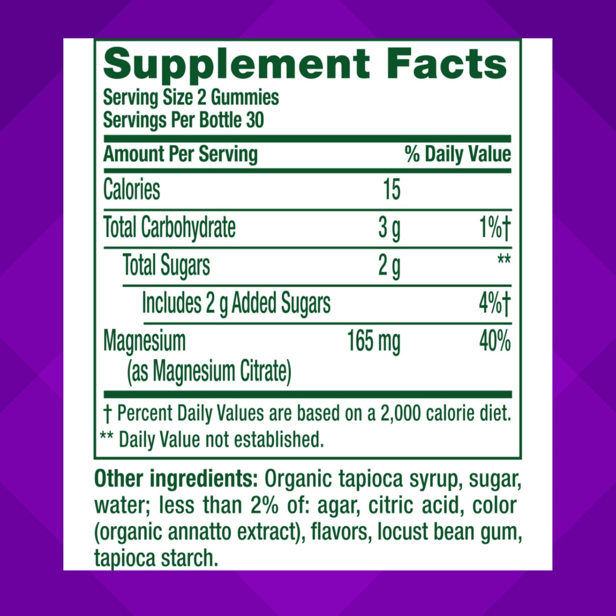 vitafusion Magnesium Gummy Supplement, Bring calm to your vitamin routine, Tropical Citrus Flavor, 60 Gummies VitafusionBuy Supplements Australia