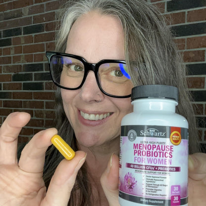 Menopause Supplements for Women - 40 Billion CFU Menopause Probiotics for Women - Support for Hot Flashes Night Sweats Mood Swings and Balance - Non-GMO, 30 Easy-Swallow Capsules, 30 Servings BioSchwartzBuy Supplements Australia