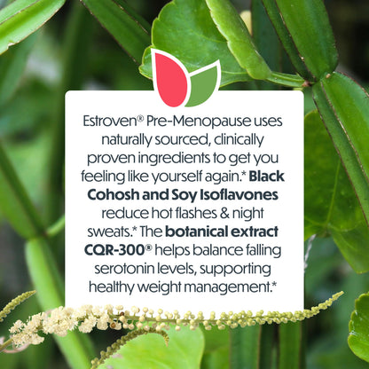 Estroven Pre-Menopause Relief, 30 Ct., Clinically Proven Ingredients, Provides Menopause Relief plus Night Sweats & Hot Flash Relief, Drug-Free or Estrogen Free EstrovenBuy Supplements Australia