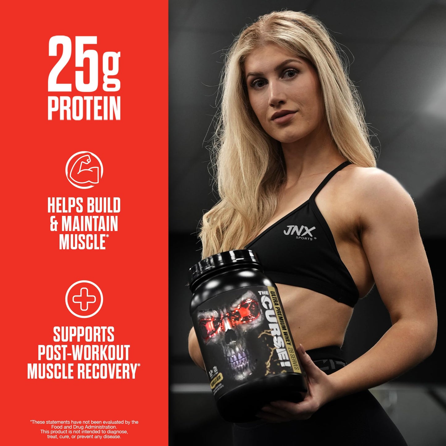 JNX SPORTS The Curse! Ultra Premium Whey Protein Powder Vanilla Bean 2lb | 25g Protein JNX SPORTSBuy Supplements Australia
