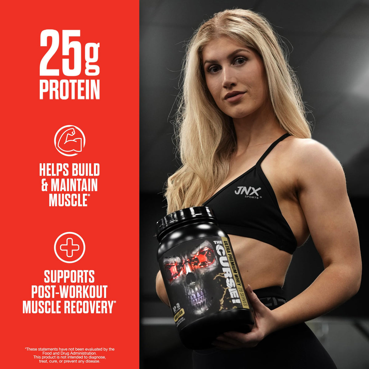 JNX SPORTS The Curse! Ultra Premium Whey Protein Powder Vanilla Bean 2lb | 25g Protein JNX SPORTSBuy Supplements Australia