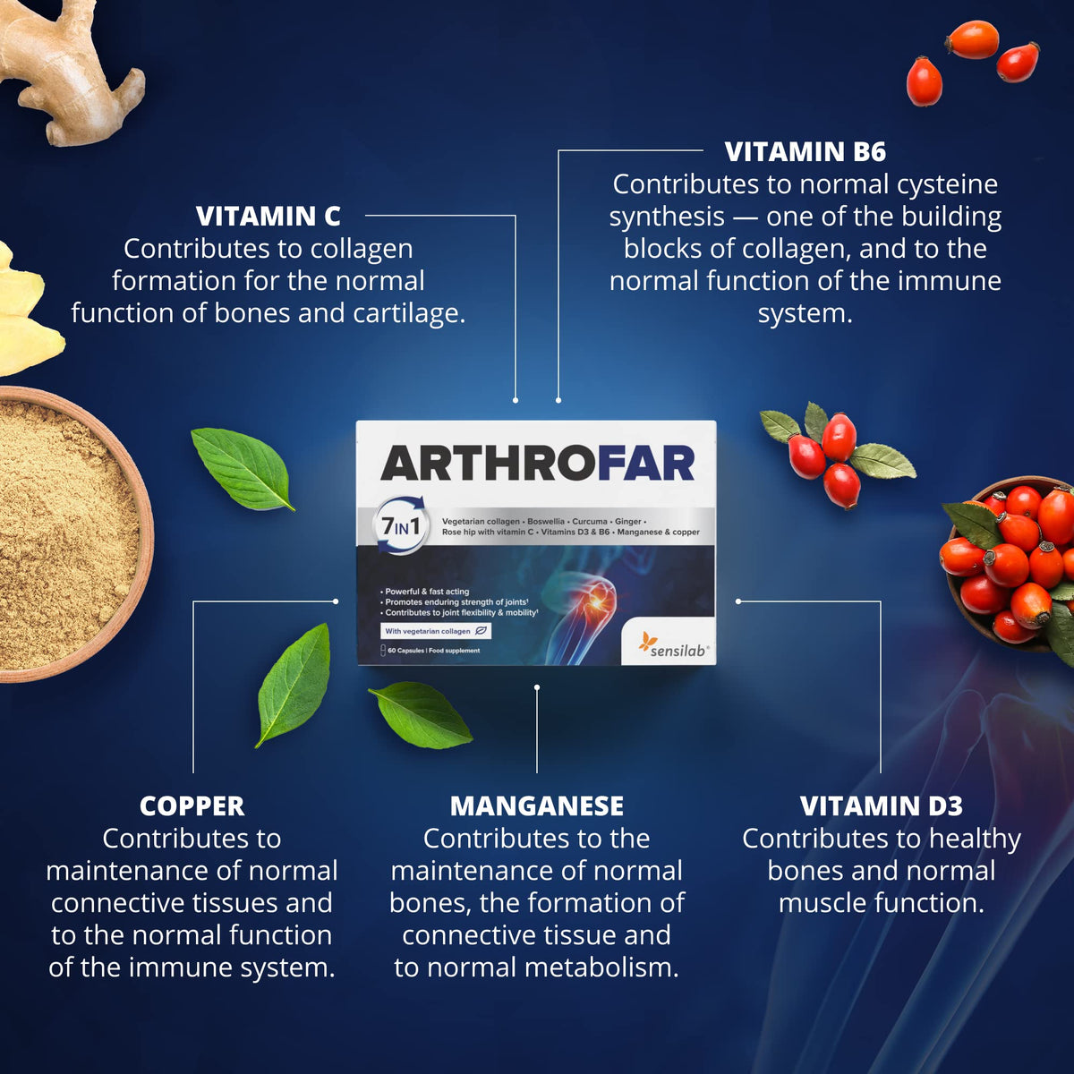 Boswellia Serrata Capsules | Sensilab ArthroFar | Joint Care Supplements SensilabBuy Supplements Australia