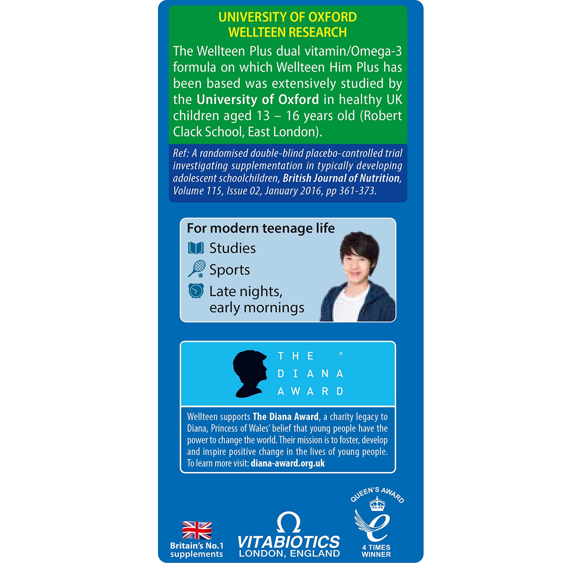 Vitabiotics Wellteen Him Plus Tablets/Capsules, 56 Count (Pack of 1) WellteenBuy Supplements Australia