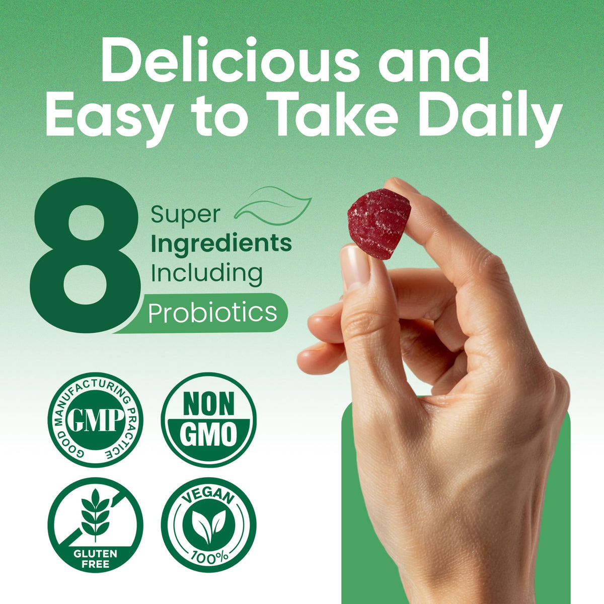 Haydar Marketplace Immune Boosters for Adults - Vegan Immune Support Gummies with Vitamins C & D, Zinc, Magnesium, Probiotics Haydar MarketplaceBuy Supplements Australia