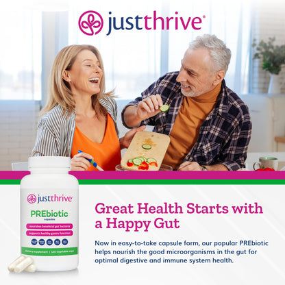 Just Thrive PREbiotic Capsules - Prebiotic Blend for Gut Health and Immune Support, 120 Caps Just ThriveBuy Supplements Australia