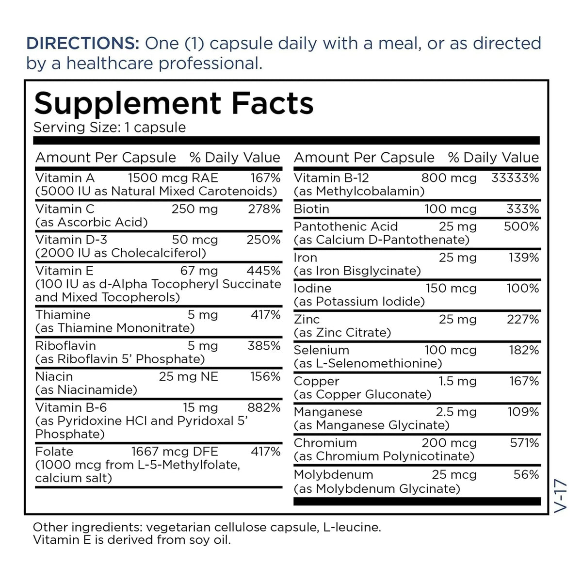Metabolic Maintenance FemOne - Women's Multivitamin with Bioavailable Iron, Active Folate, B12, Antioxidants, Vitamin D + Biotin Metabolic Maintenance