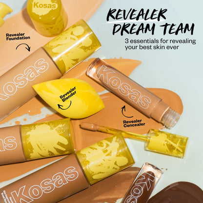 Kosas Revealer Liquid Foundation SPF 25 – Medium Buildable Coverage, Hydrating Natural Glow Finish, Medium Neutral 220 Kosas buy supplements Au