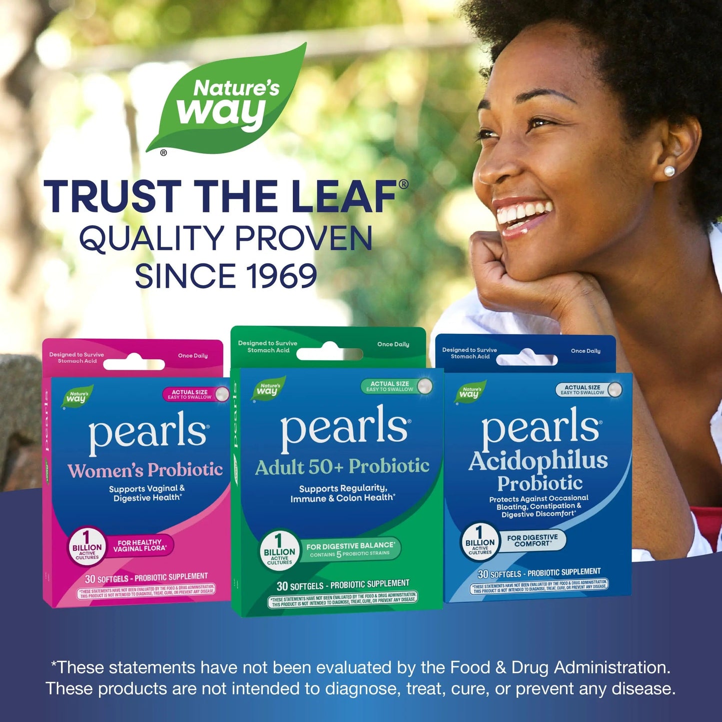 Nature's Way Pearls Adult 50+ Probiotic, Probiotics for Digestive Health* Supports Regularity, Immune & Colon Health*, 1 Billion Cultures, No Refrigeration Needed, 30 Softgels Nature's WayBuy Supplements Australia