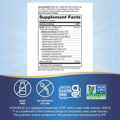 Nature's Way Fortify 50+ Daily Probiotic for Men & Women, 30 Billion Live Cultures, Colon, Digestive, and Immune Health Support* Supplement, 30 Capsules Nature's Way buy supplements Au