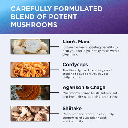 DR. EMIL NUTRITION 10 Mushroom Supplement for Mental Clarity, Focus & Immune Support - Functional Mushroom Nootropic Supplement with Lions Mane Extract, Cordyceps, Turkey Tail & More DR. EMIL NUTRITIONBuy Supplements Australia