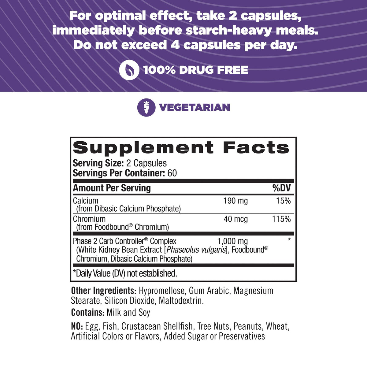 Natrol Carb Intercept Capsules with White Kidney Bean Extract - Controls Carbs, Metabolize NatrolBuy Supplements Australia