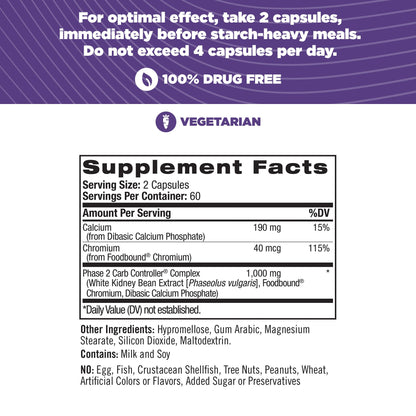 Natrol Carb Intercept Capsules with White Kidney Bean Extract - Controls Carbs, Metabolize NatrolBuy Supplements Australia
