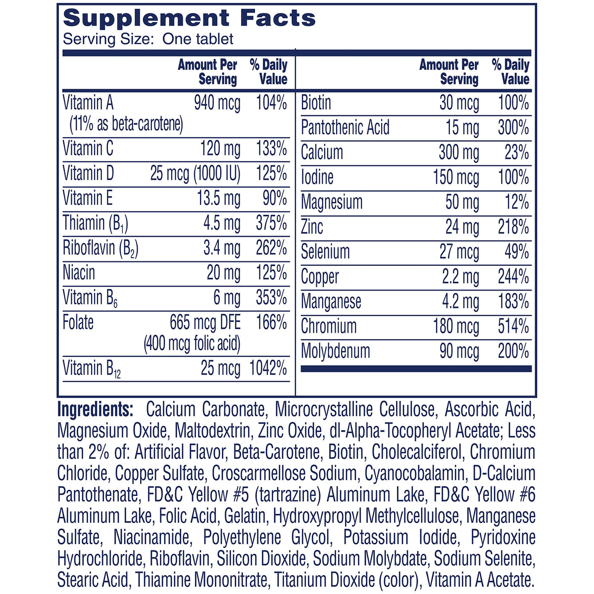 One A Day Women’s 50+ Multivitamins Tablet, Multivitamin for Women with Vitamin A, C, D ONE A DAYBuy Supplements Australia