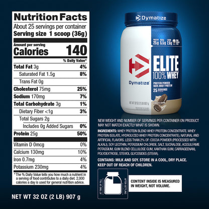 Dymatize Elite 100% Whey Protein Powder, Quick Absorbing & Fast Digesting for Optimal DymatizeBuy Supplements Australia