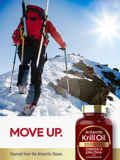Carlyle Antarctic Krill Oil 2000 mg 120 Softgels | Omega-3 EPA, DHA, with Astaxanthin CarlyleBuy Supplements Australia