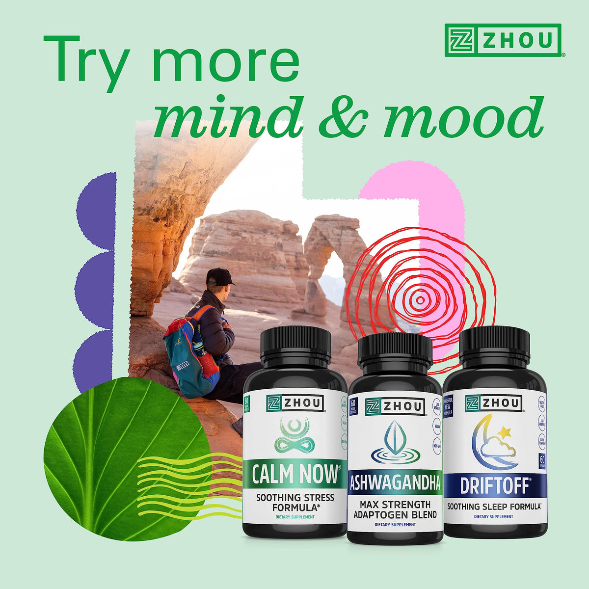 Zhou Neuro Peak Brain Support Supplement | Memory, Focus & Clarity Formula | DMAE ZhouNutritionBuy Supplements Australia