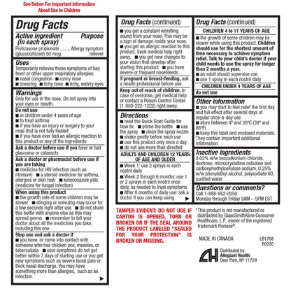 HealthA2Z® Allergy Relief, Fluticasone Propionate 50mcg, Nasal Spray, 24-Hour Allergy Relief, Dye Free, 240 Sprays (2 Pack, 120 Sprays Each) HealthA2Z buy supplements Au